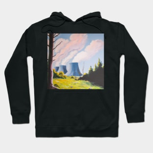 Nuclear Power Plants Oil Painting Hoodie